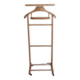 Valet de nuit en bois blond vintage, années 50-60