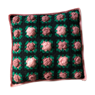 Vintage crochet cushion