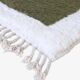 Contemporary Green and White Rug - 352 x 254 cm