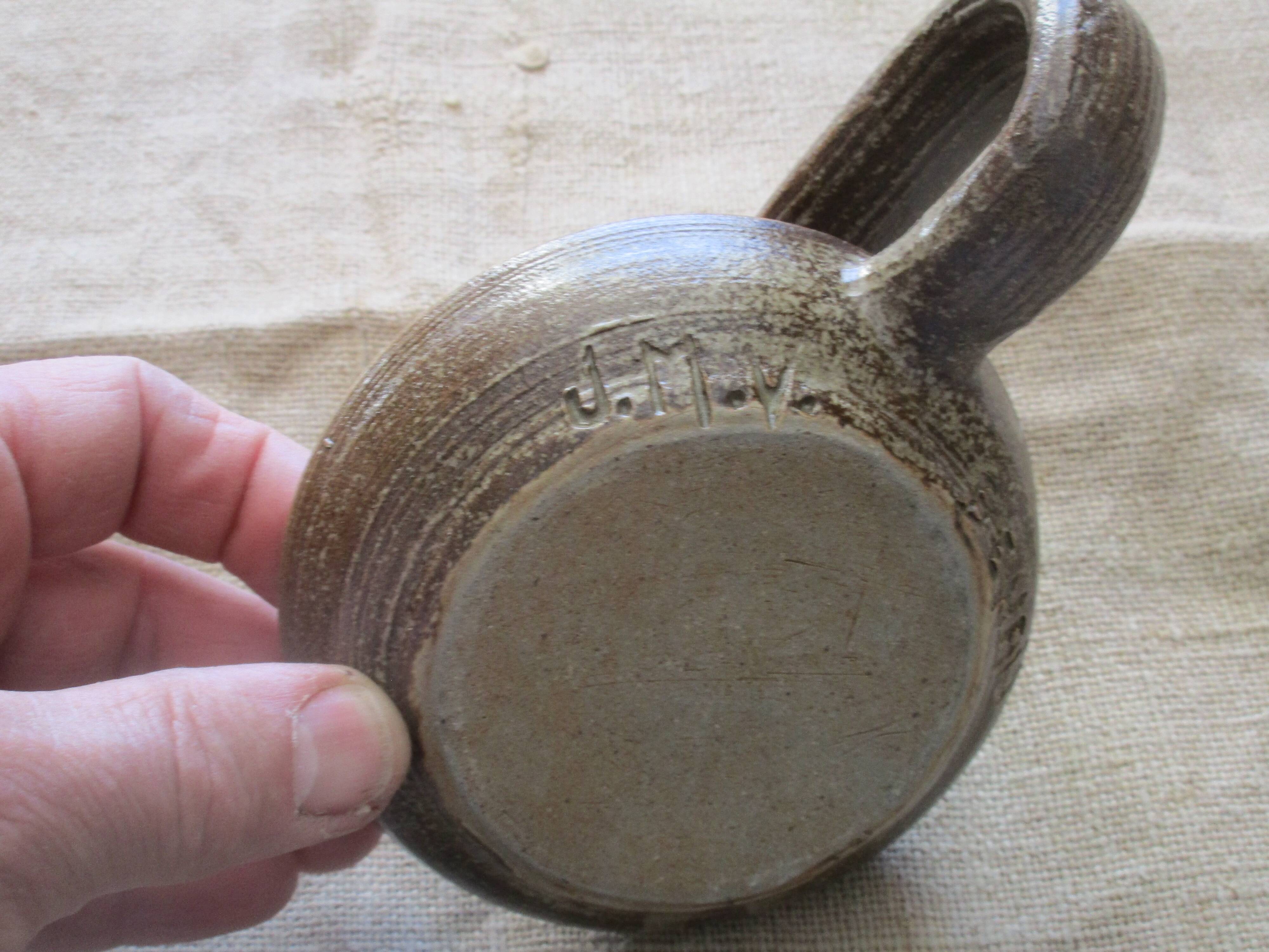 Candlestick in gres says cave rat sign jmv benaix
