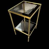brass side table
