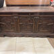Large oak chest from the 18th century.