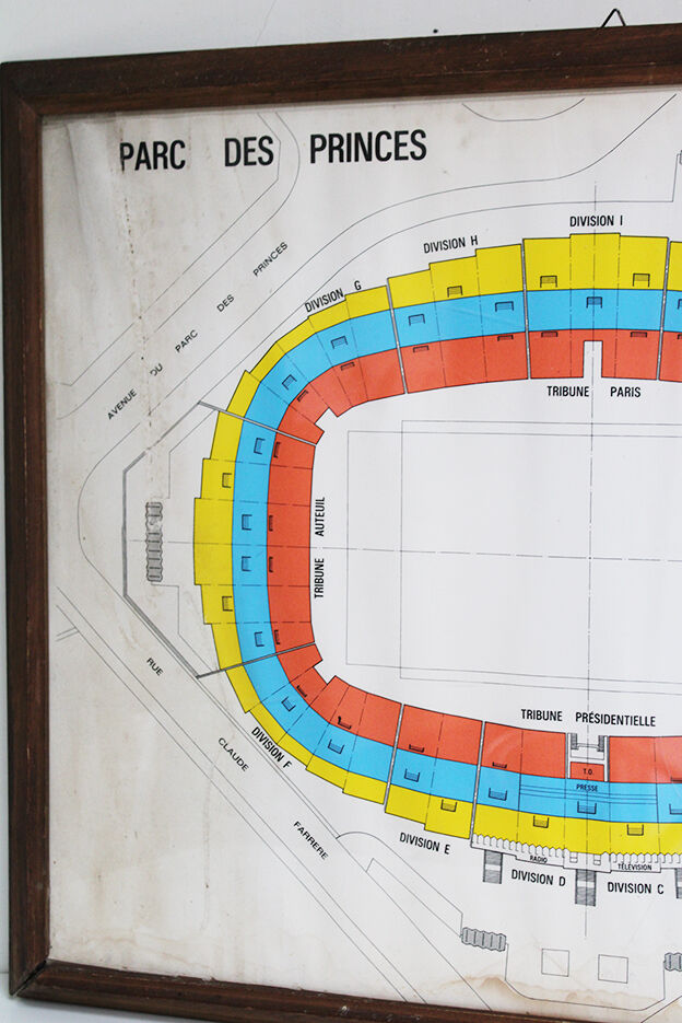 Map of the Parc des Princes
