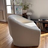 Fauteuil bouclette blanc Shona Made