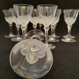 12 liquor glasses 50 cl in Arques crystal J G Durand model Florence