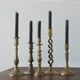 Vintage Brass Candlesticks, 1960s, Set of 5