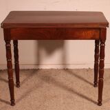 Table à jeux du 19° siècle en acajou