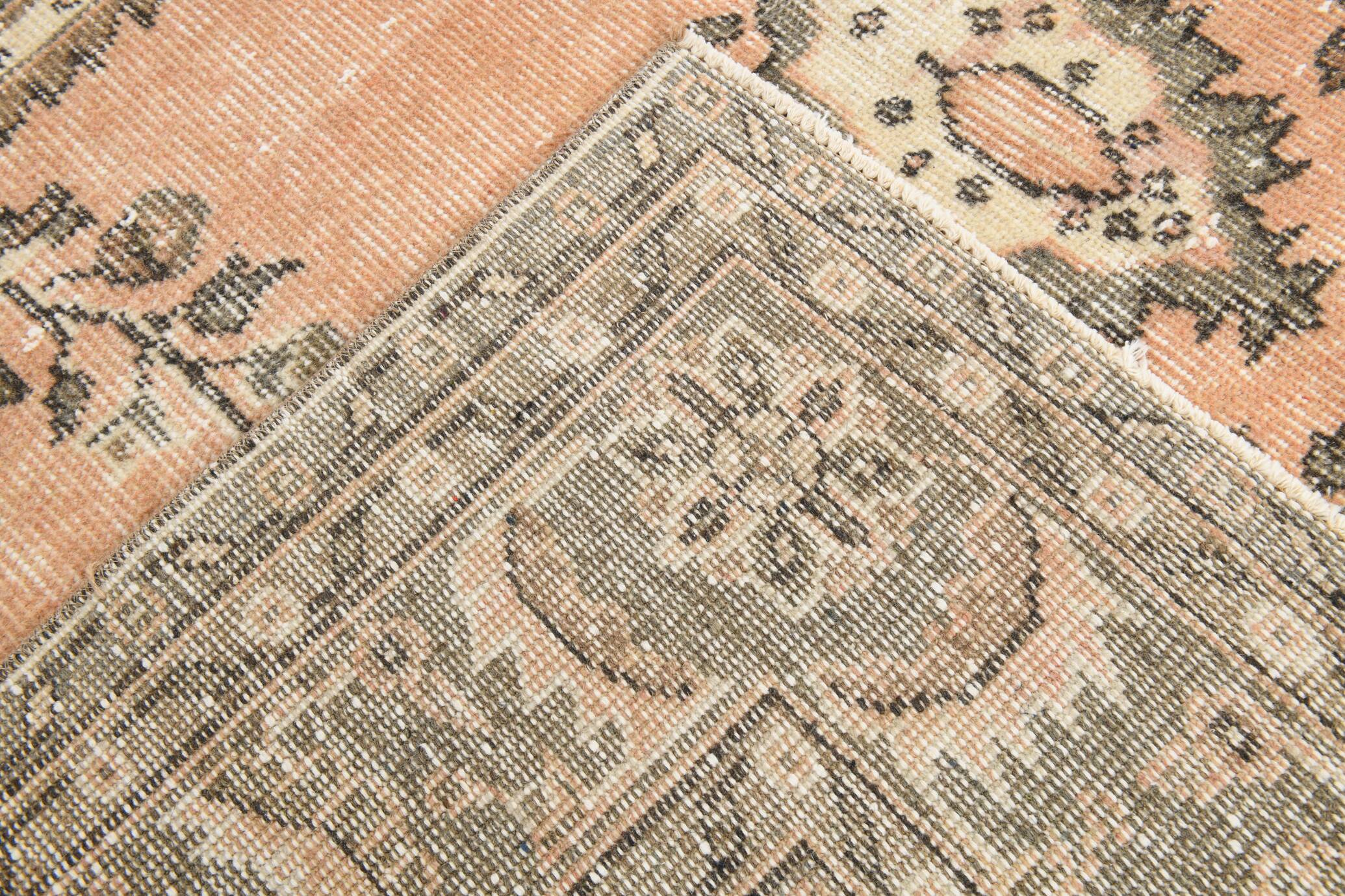 6x9 Salmon & Brown Madallion Pattern Persian Area Rug, 182x284Cm