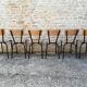 Chaises d'écoliers vintage