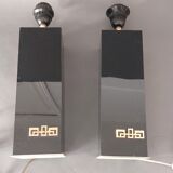 Pair of lamps 1960/1970 black.