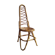 Chair rattan french work of the 1960