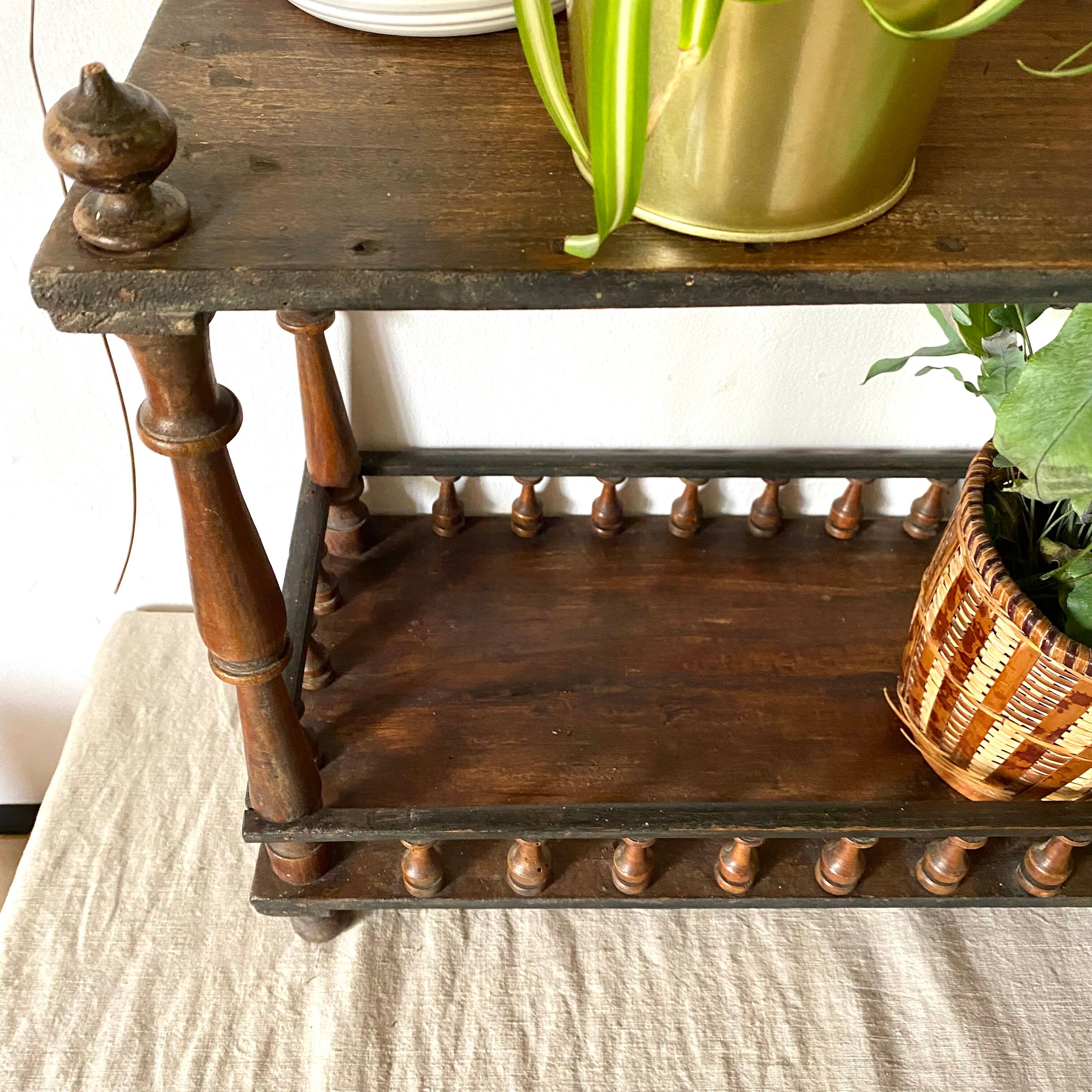 Porte plantes étagères en bois