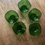 5 bols verts Vereco Duralex