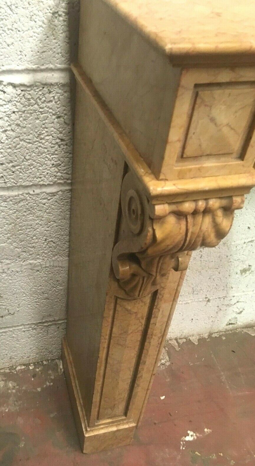 Louis Philippe yellow marble mantel