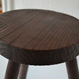 Brutalist modernist tripod stool 1950
