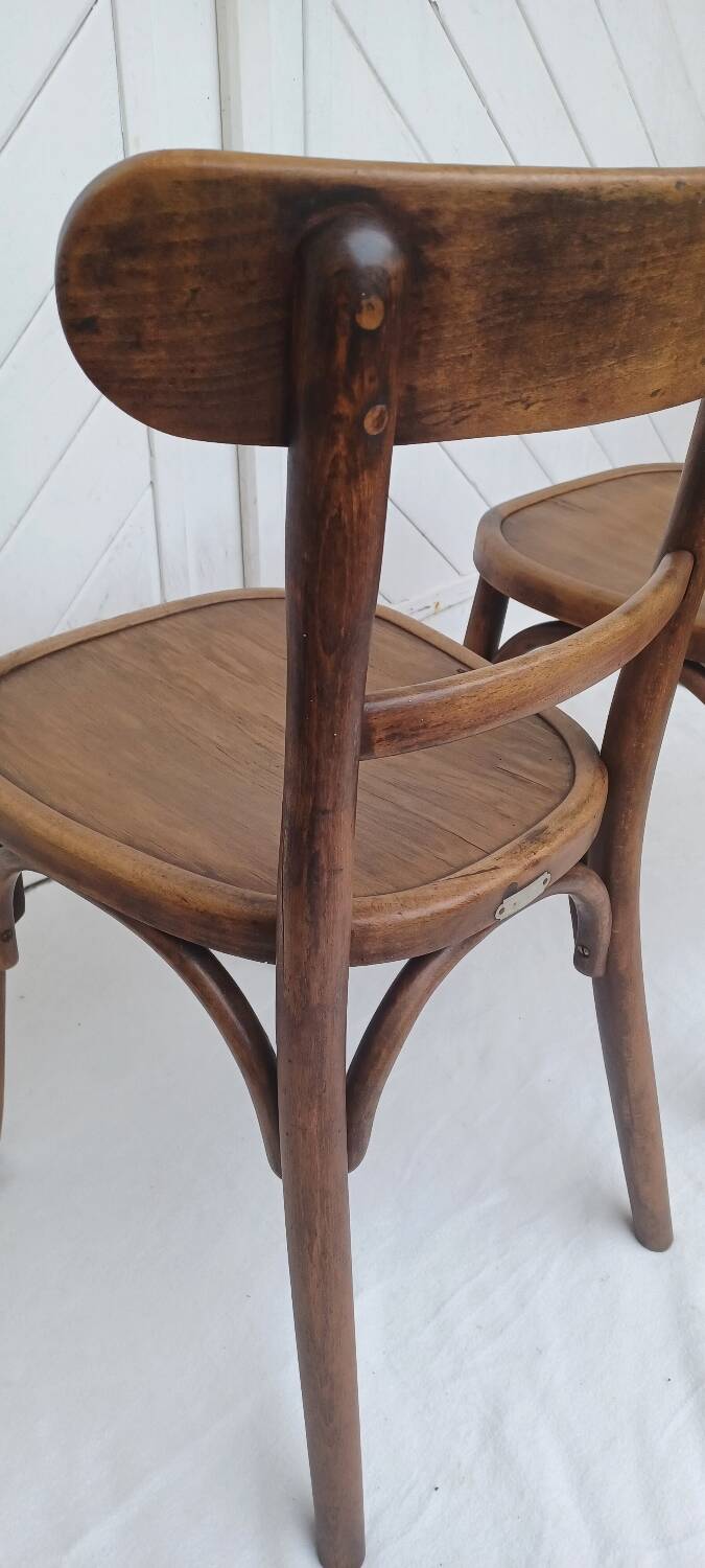 Paire de chaises bistrot Walter Baumann