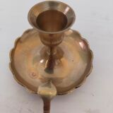 Brass handheld candle holder