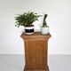 Gabriella Crespi style pencil reed planter stand, 1970s