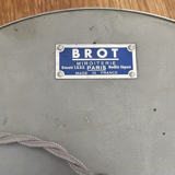 Vintage illuminated adjustable mirror, Double Brot, France 1950