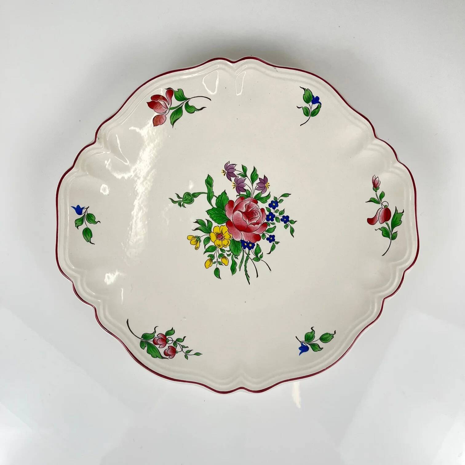 Fluted plate model Réverbère by KG Lunéville