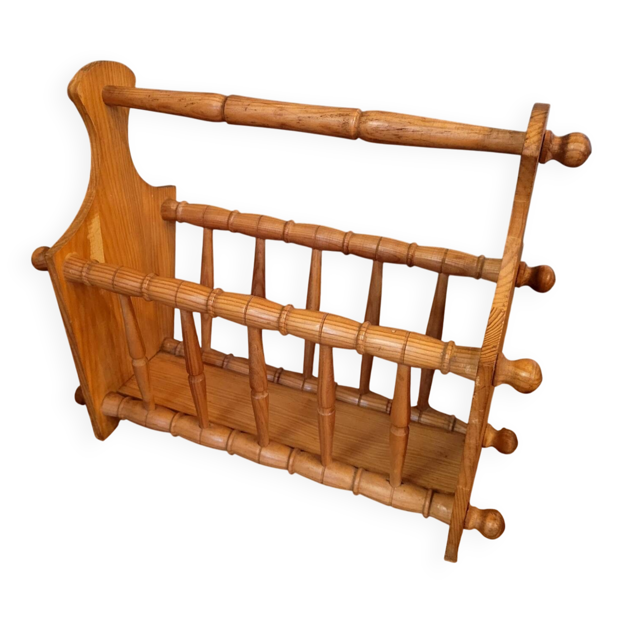 Vintage magazine rack from the 60s and 70s