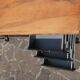 Industrial Island Counter in Steel and Walnut, 1970s