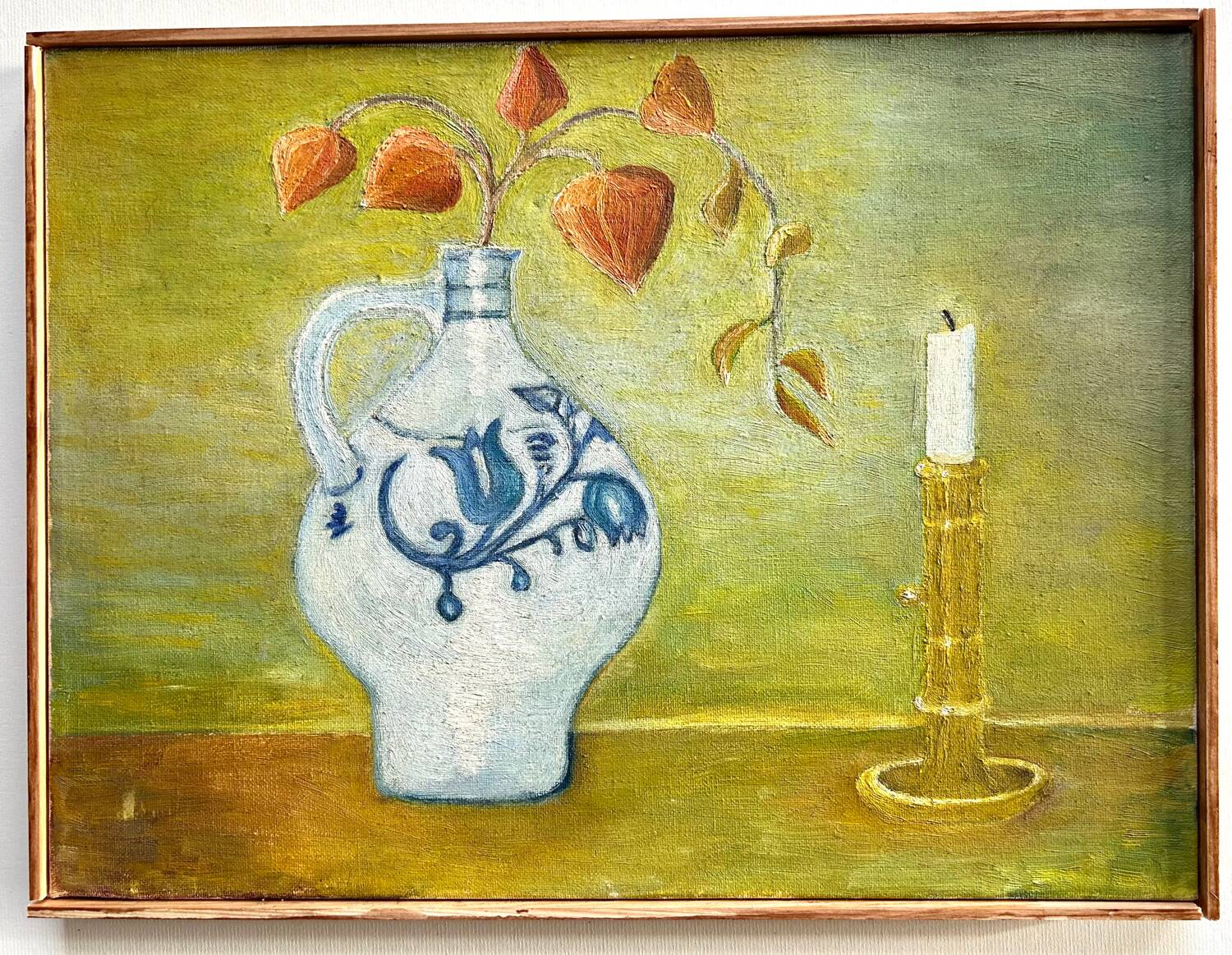 Oil on canvas. Still life. Dutch school. 20th century.