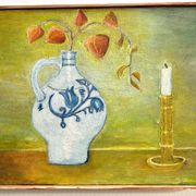 Oil on canvas. Still life. Dutch school. 20th century.