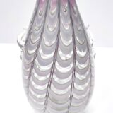 Lilac and Transparent Murano Glass Vase by Alberto Donà, Italy