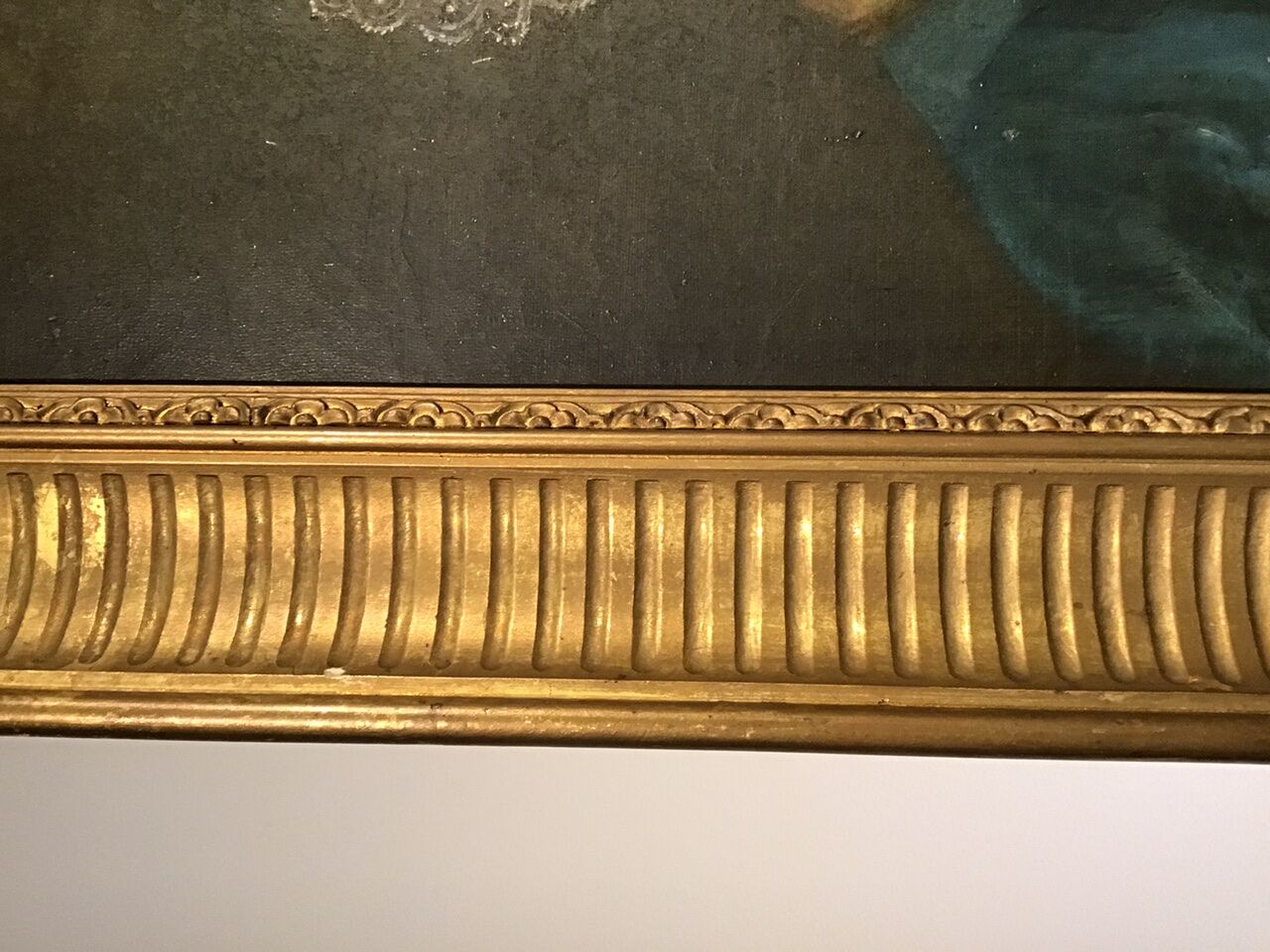 Portrait of a woman with a veil, 19th century.