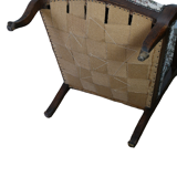 Old voltaire armchair in walnut style louis phillipe