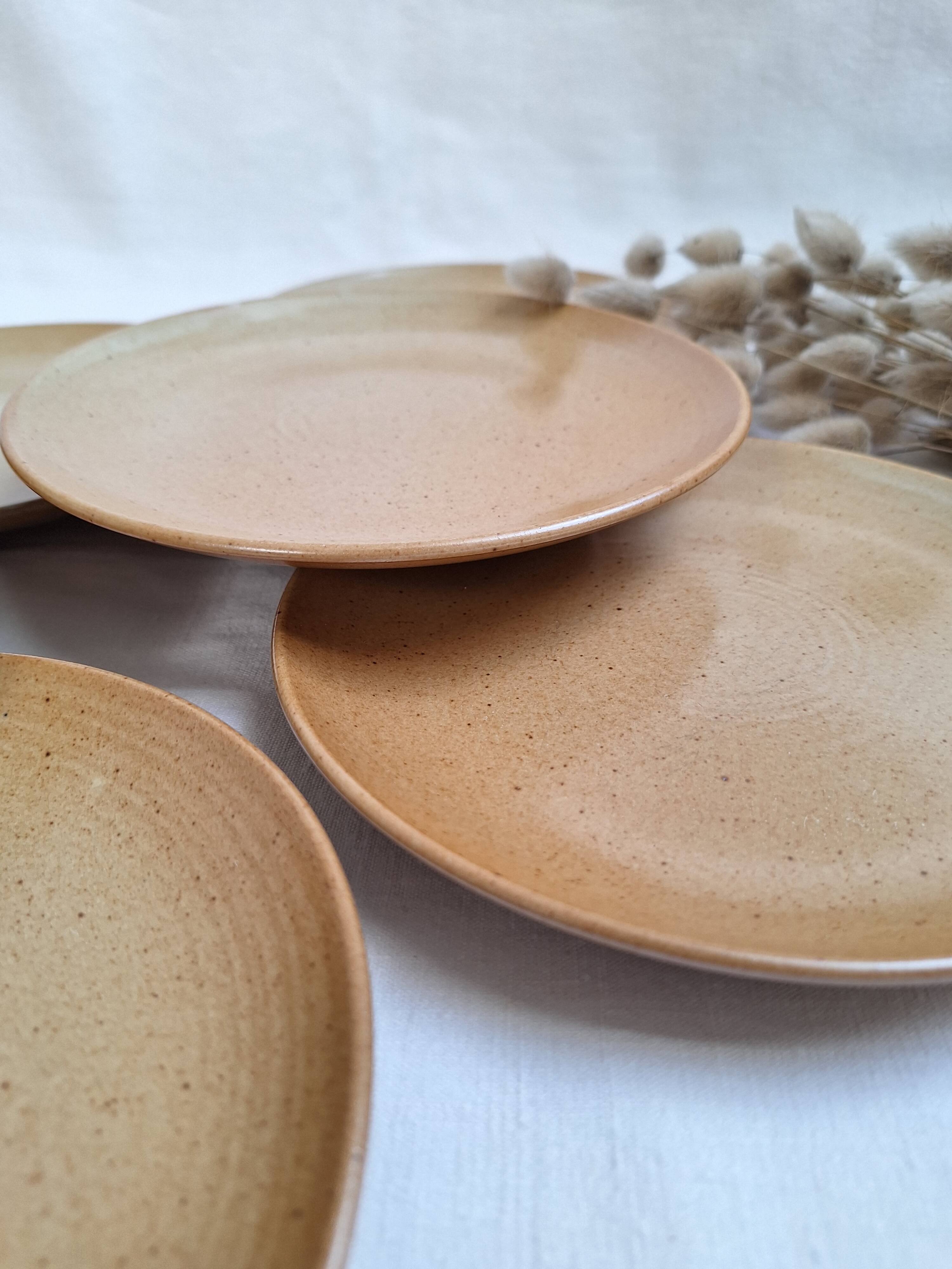 Vintage village stoneware dessert plates