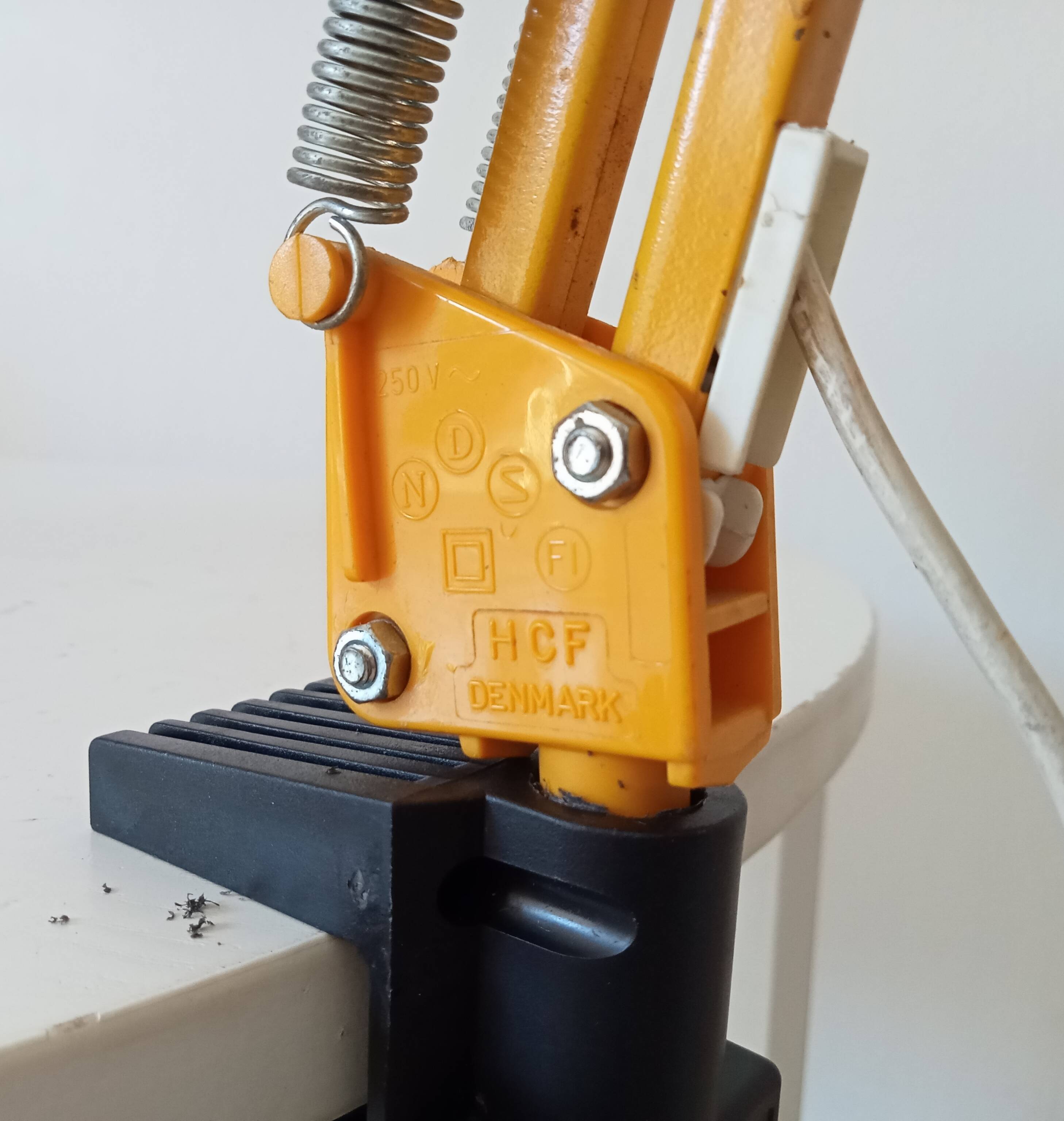 Vintage architect's lamp HCF Denmark 1970s