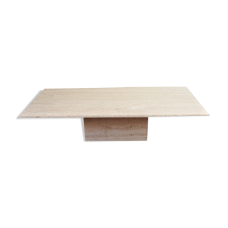 Travertine coffee table