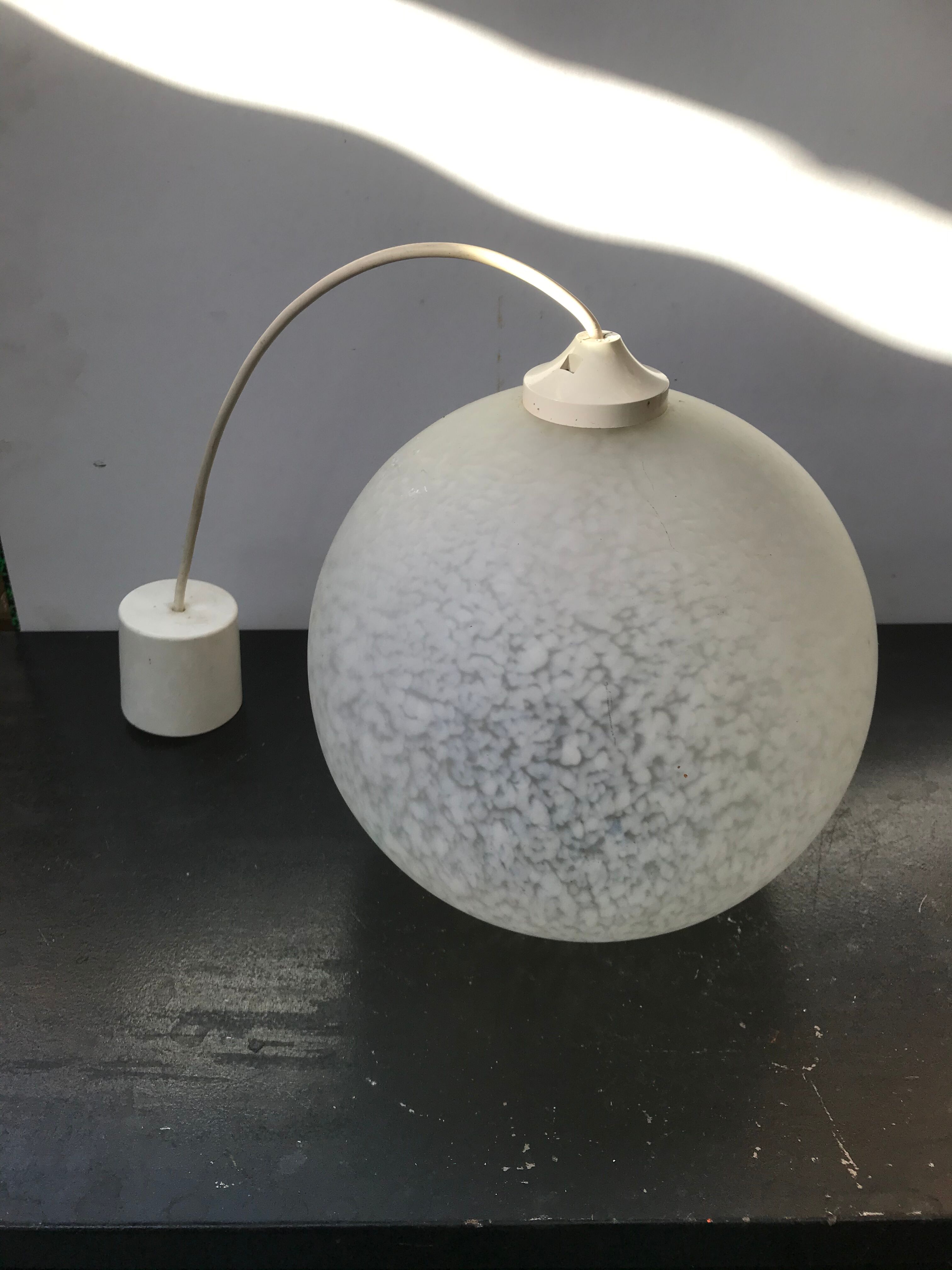 Hanging old vintage multilayer glass ball