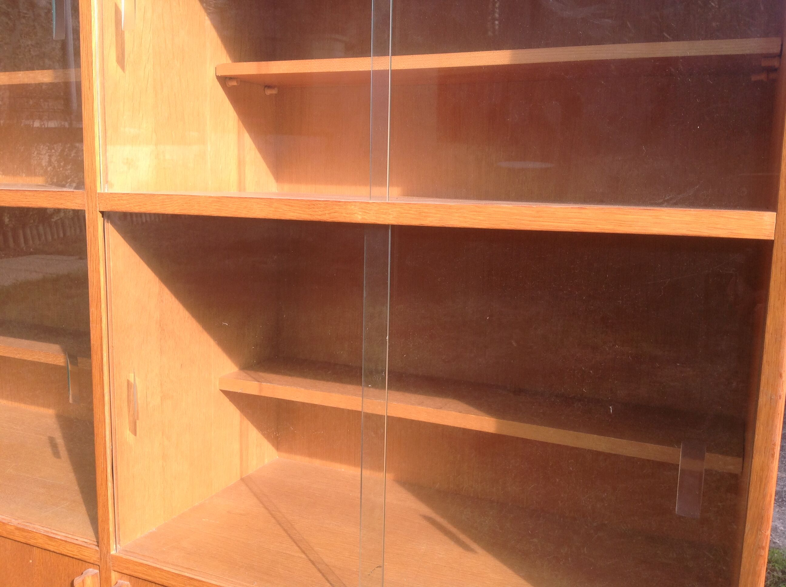 Bookcase teak 60s three elements