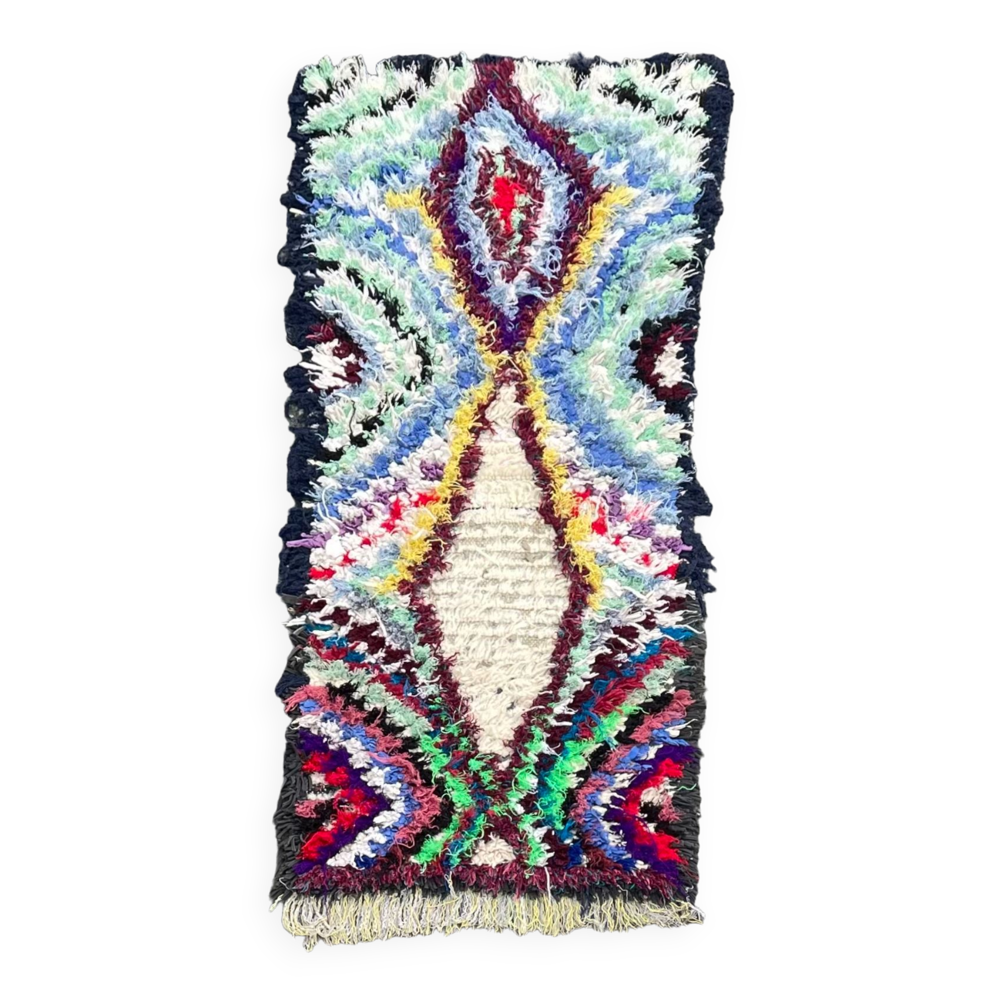 Moroccan Carpet Berbere Boucherouite