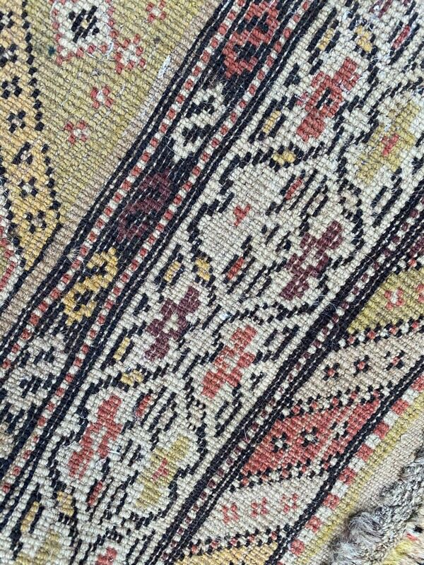 Ancient Persian Kurdish carpet for corridor 108x352 cm