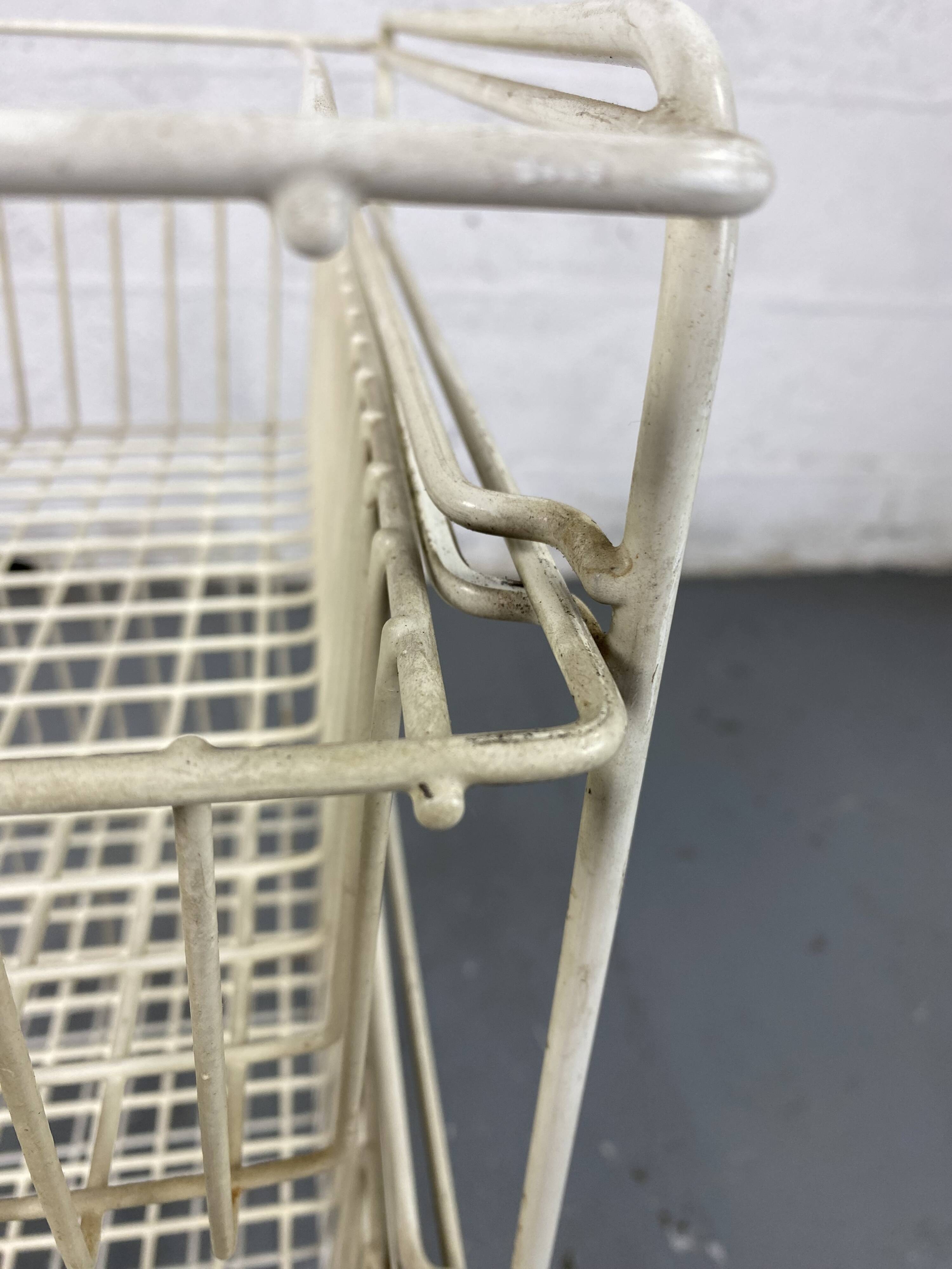 Vintage vegetable locker 3 baskets on wheels
