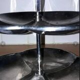 Retro display stand in silver-plated metal – 1960s design