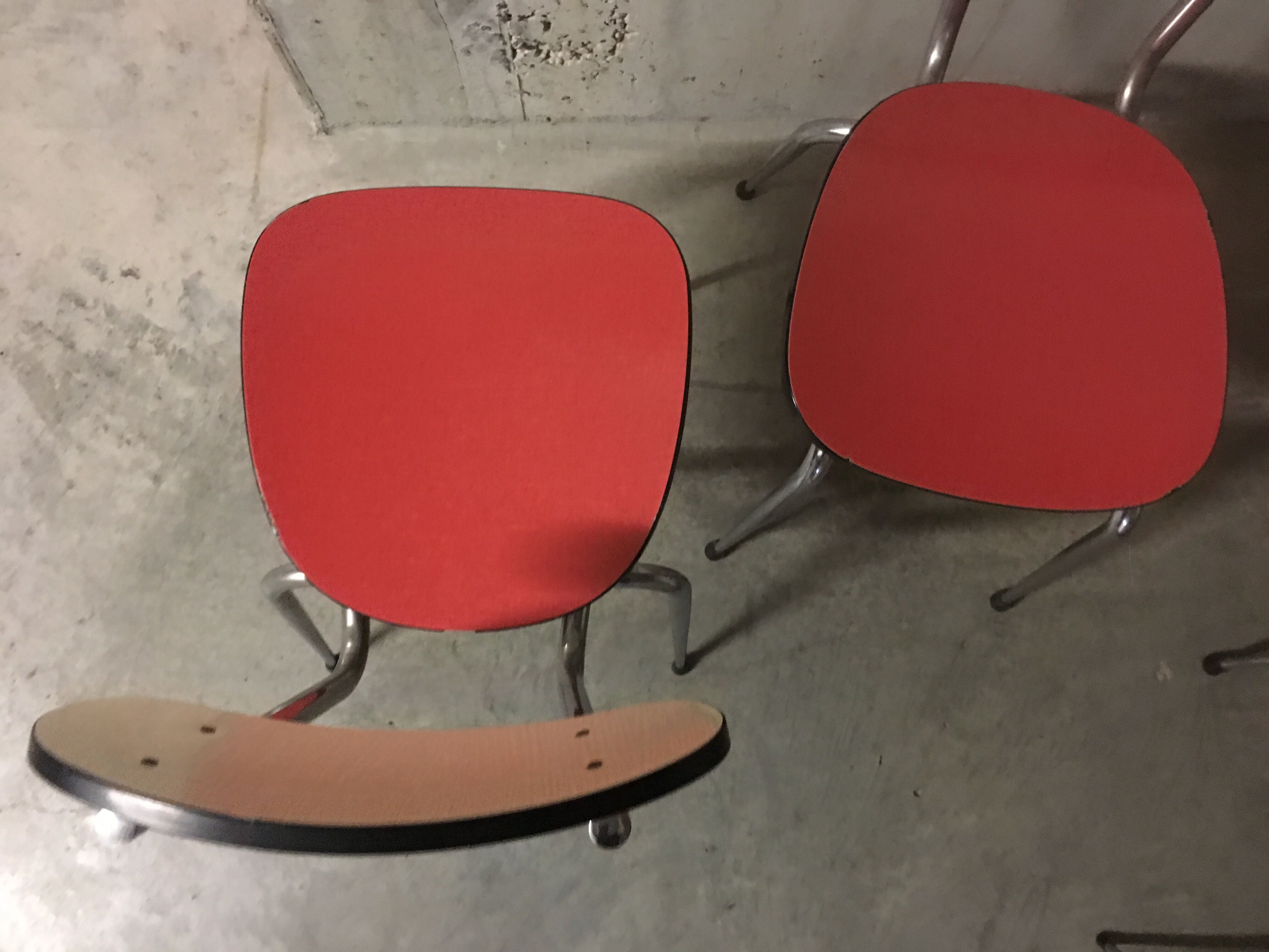 Chairs in formica 60s
