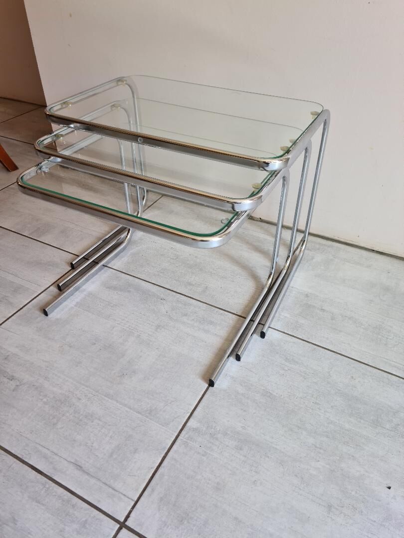 Suite 3 pull-out tables vintage 60s/70s