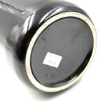 Mid-century orange & brown ceramic vase, Aldo Londi Bitossi Italy 1970s