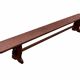Paire de bancs de ferme 300 cm chêne
