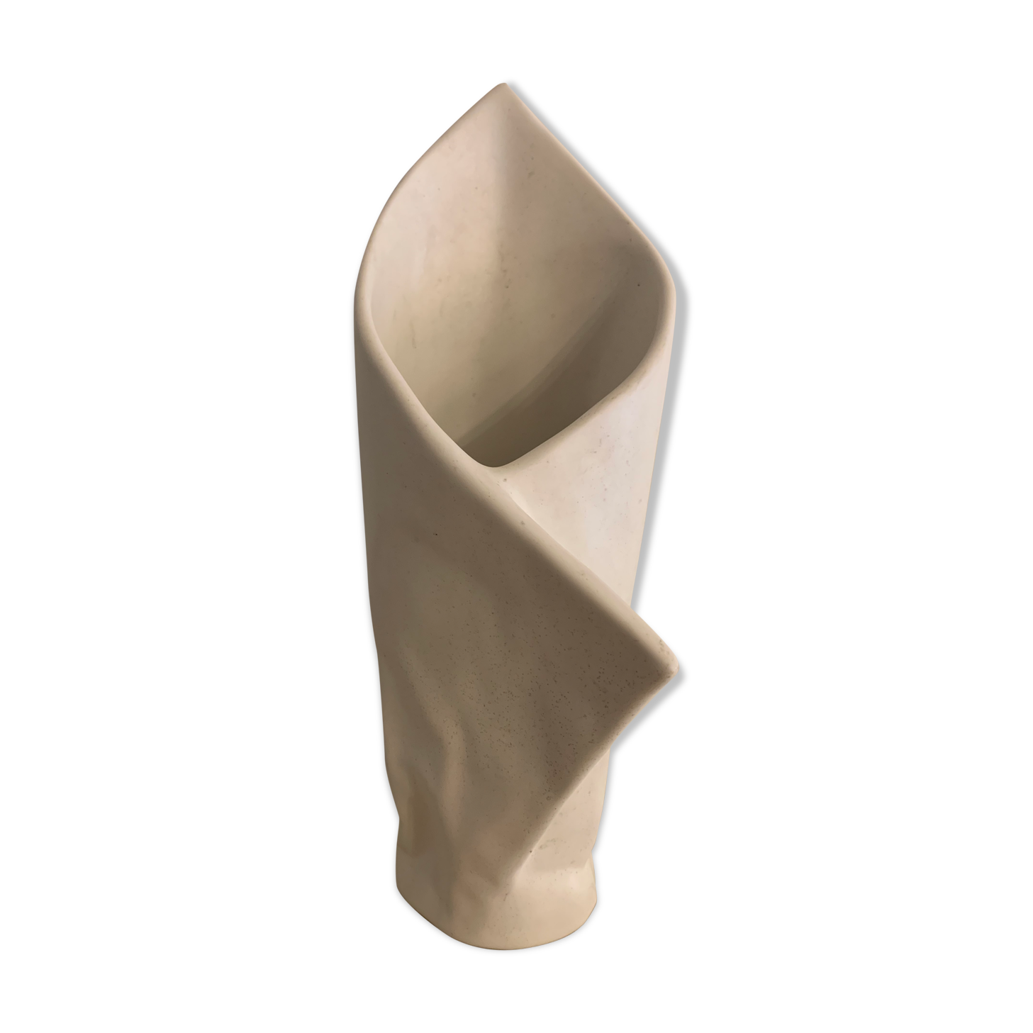 Carole Mc Nicoll white ceramic vase for Axis Design 1990