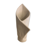 Carole Mc Nicoll white ceramic vase for Axis Design 1990