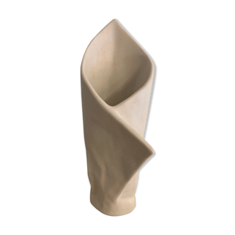 Carole Mc Nicoll white ceramic vase for Axis Design 1990