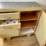 Buffet Mado vintage soft yellow and gray