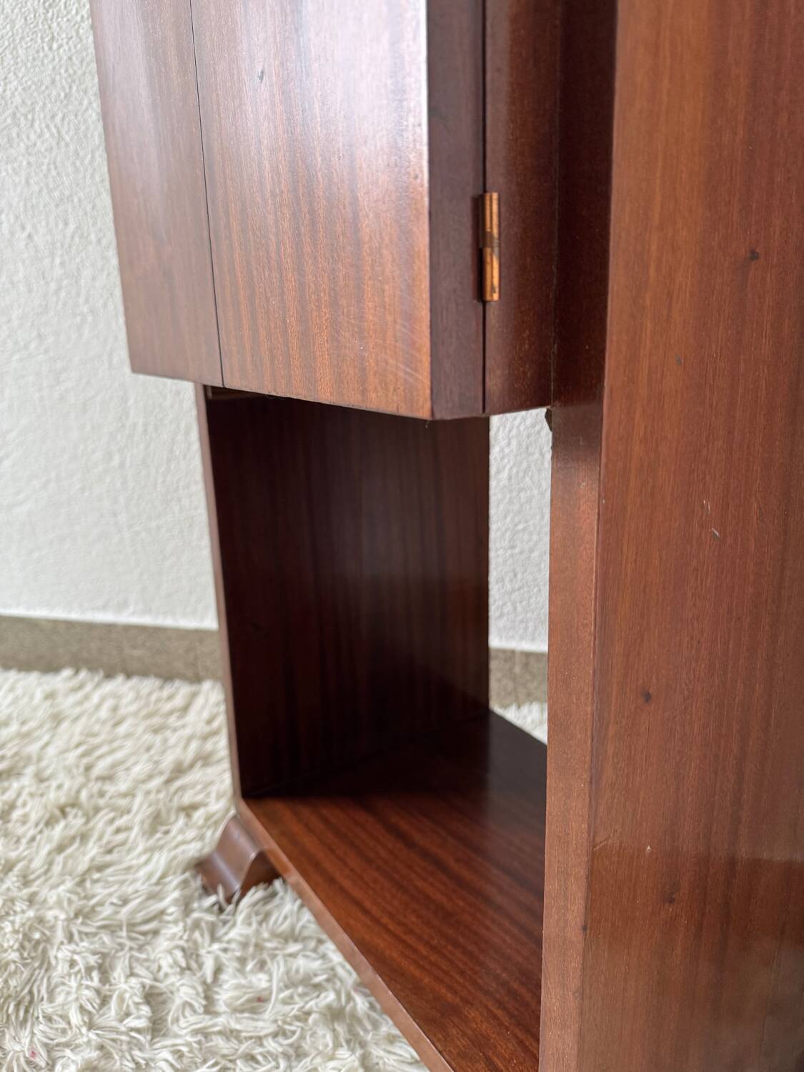 Art Deco vinyl record holder cabinet