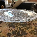 Grand  plat cristal ancien